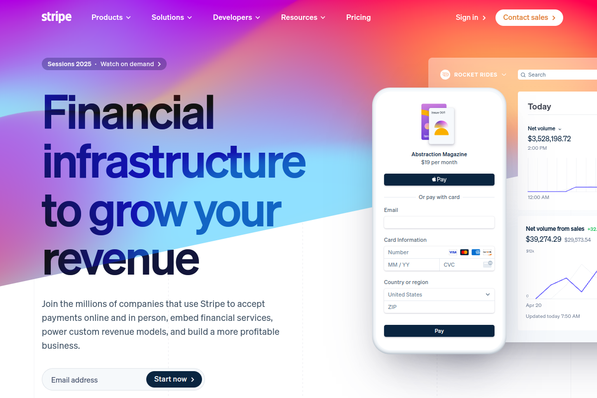 Stripe | Financial Infrastructure to Grow Your Revenue