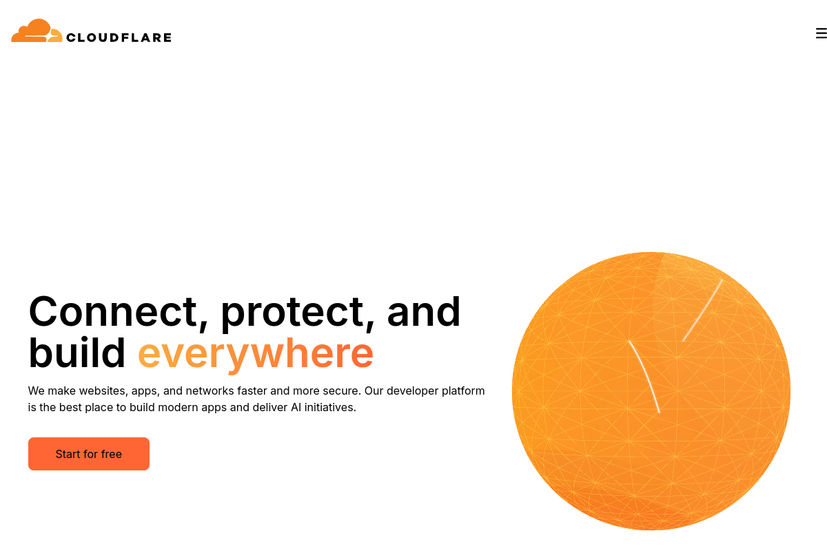 连接、保护、随处构建 | Cloudflare